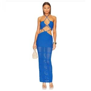 LOVERS + FRIENDS Tabea Maxi Dress in Cobalt Blue